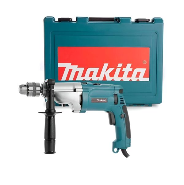 Taladro con Percutor Eléctrico Makita HP2070 13mm 1010W 220v con 2 Velocidades mecánicas con Mandril con llave - Imagen 3