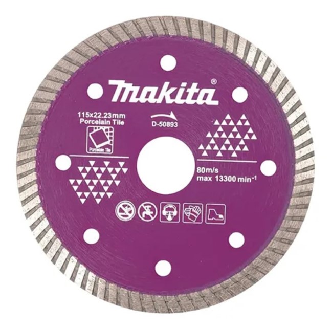Adquisición Autenticación Hacer Disco Diamantado Turbo Fino Makita D-50893 115mm x 22.23mm x 1.3mm Seco  Especial Porcelanato – Makita Córdoba