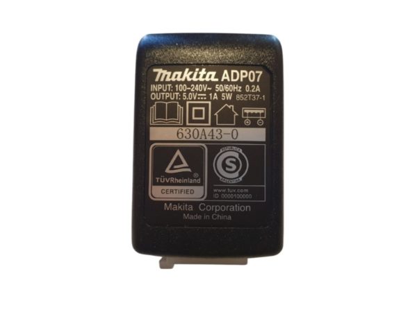 Cargador USB de Batería Makita 198368-7 ADP07 5V para Atornillador DF001D (no incluye cable USB) - Imagen 2