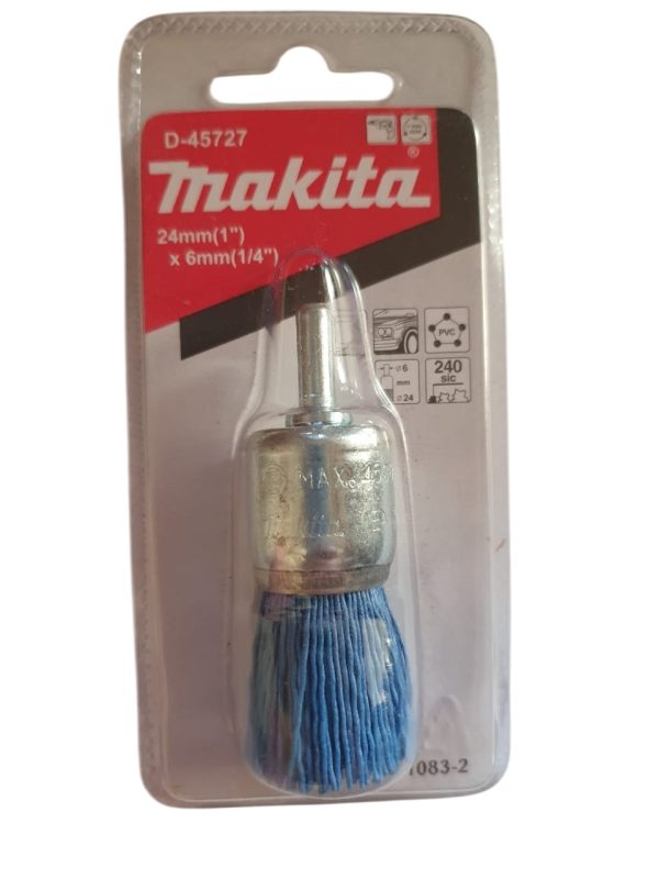 Cepillo de nylon Makita D-45727 24mm x 6mm Grano Fino 240 para Taladros