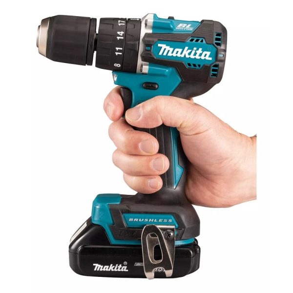 Taladro con Percutor Atornillador a Batería 18V Makita DHP487SYX2 13mm 40/25Nm (incluye 2 baterías 1.5Ah y 1 cargador) - Imagen 5