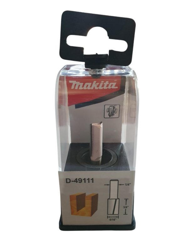 Fresa Recta Ranurar Paralelo doble para Madera Makita D-49111 Vástago 1/4” Largo Trabajo 3/4” para Router Fresadoras - Imagen 3