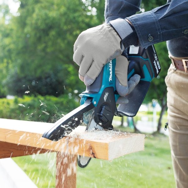 Motosierra a Batería 18V Makita DUC101Z01 Espada de 10cm(4”) (no incluye batería ni cargador) - Imagen 10