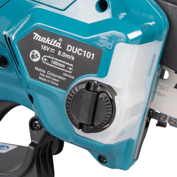 Motosierra a Batería 18V Makita DUC101Z01 Espada de 10cm(4”) (no incluye batería ni cargador) - Imagen 5