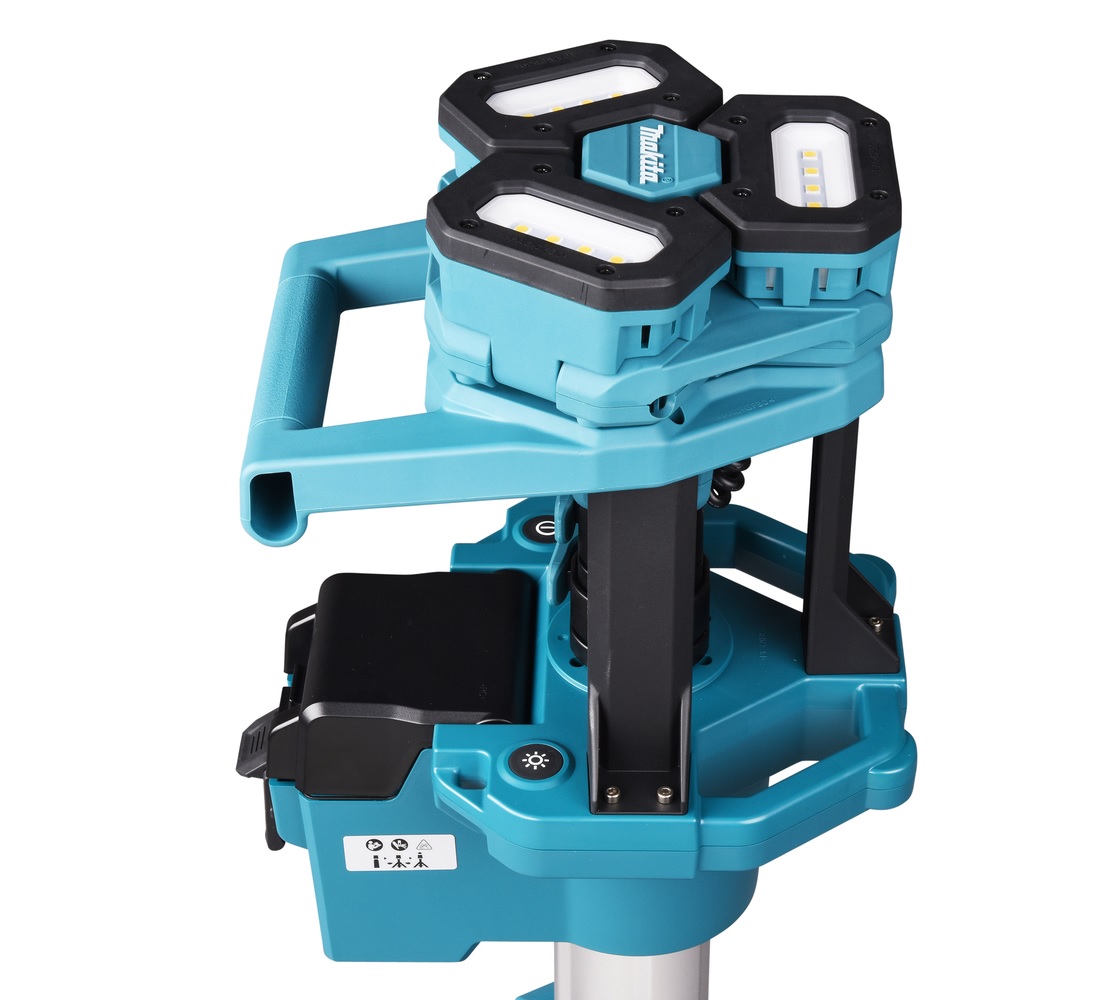 Torre trípode lámpara de luz iluminación led de trabajo a Batería 18V Makita DML814 (no incluye batería ni cargador) - Imagen 14