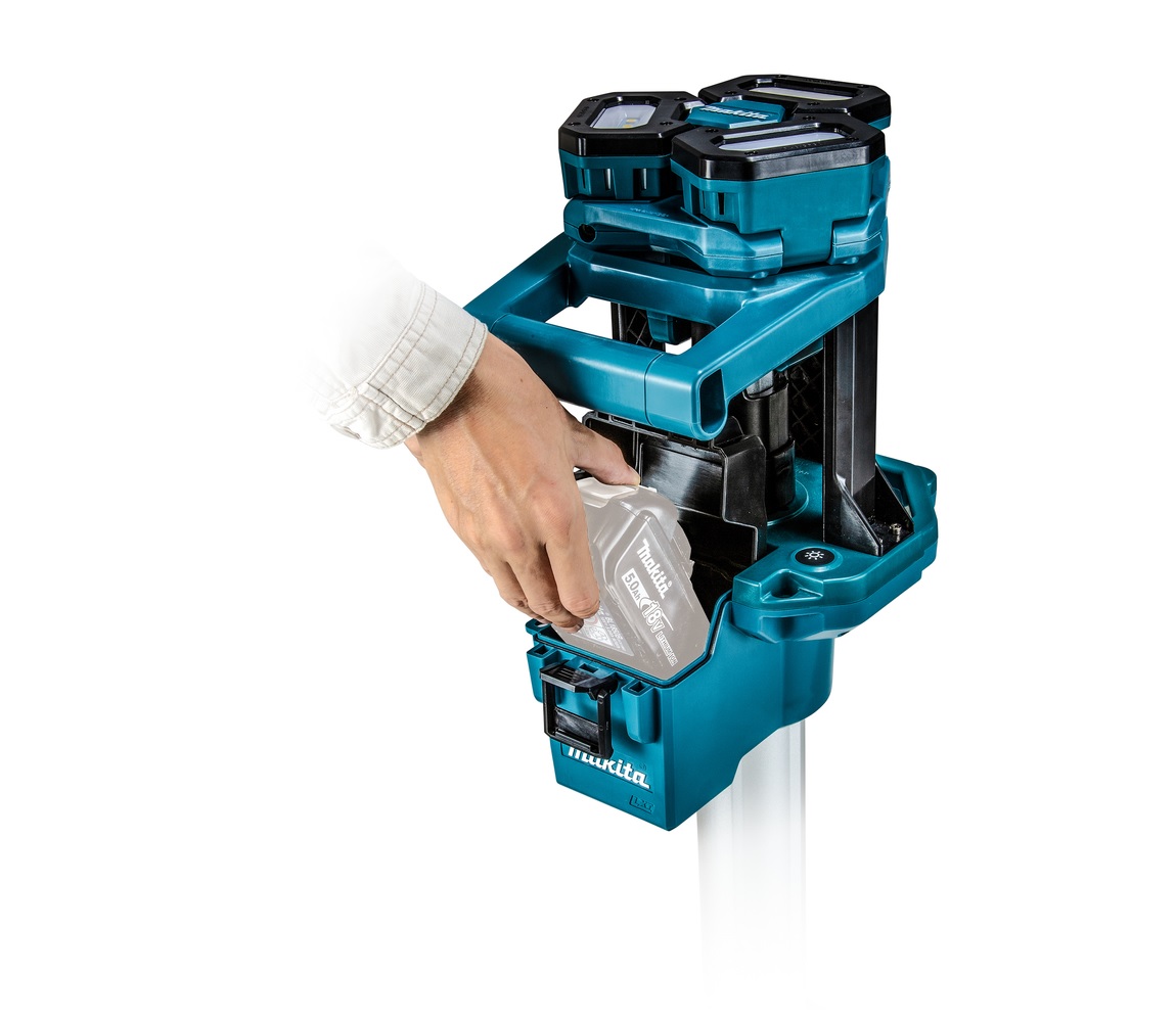 Torre trípode lámpara de luz iluminación led de trabajo a Batería 18V Makita DML814 (no incluye batería ni cargador) - Imagen 7