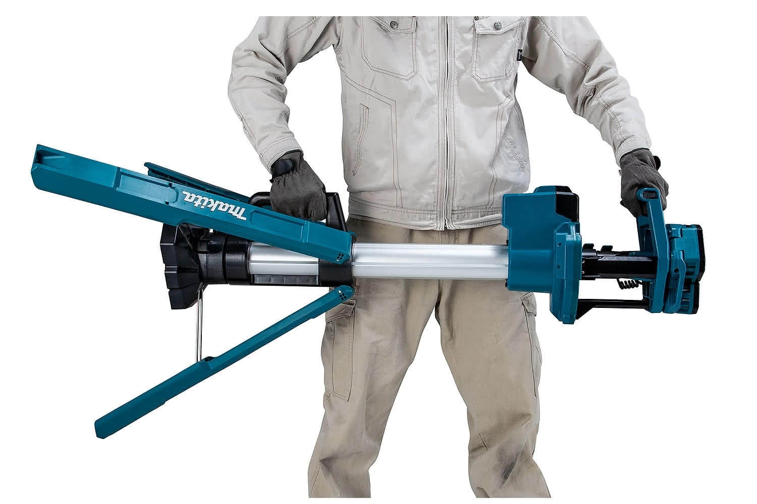 Torre trípode lámpara de luz iluminación led de trabajo a Batería 18V Makita DML814 (no incluye batería ni cargador) - Imagen 10