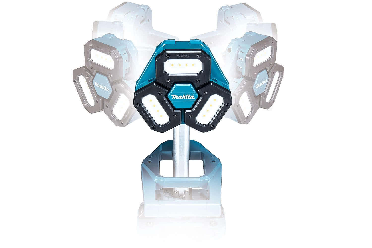 Torre trípode lámpara de luz iluminación led de trabajo a Batería 18V Makita DML814 (no incluye batería ni cargador) - Imagen 11