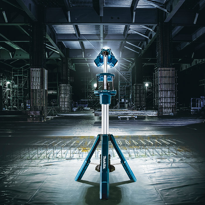 Torre trípode lámpara de luz iluminación led de trabajo a Batería 18V Makita DML814 (no incluye batería ni cargador) - Imagen 15