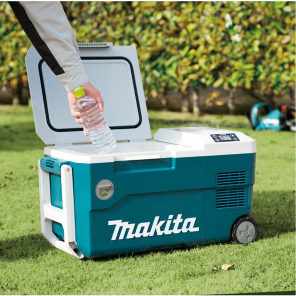 Conservadora Frio/Calor a Batería 40V 18V o Eléctrica 220V o CC 12v/24v Makita CW001GZ 20Litros (no incluye batería ni cargador) - Imagen 14