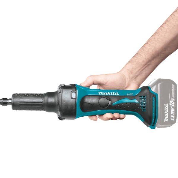 Amoladora Recta Rectificadora a batería 18V Makita DGD800Z 6mm(1/4”) 38mm 26000rpm (no incluye batería ni cargador) - Imagen 5