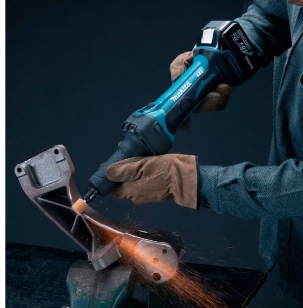Amoladora Recta Rectificadora a batería 18V Makita DGD800Z 6mm(1/4”) 38mm 26000rpm (no incluye batería ni cargador) - Imagen 7