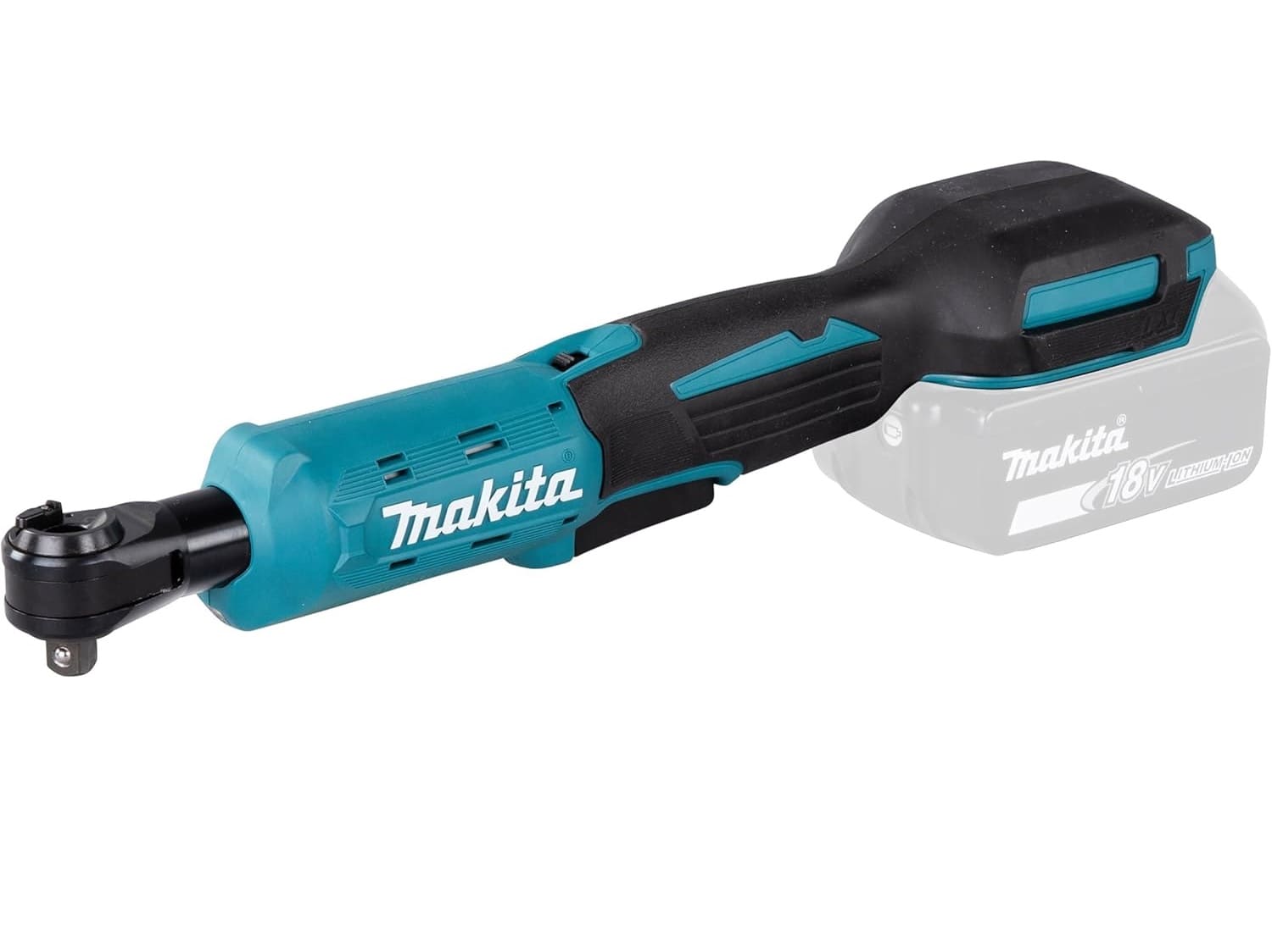Llave de Trinquete crique catraca inalámbrica a Batería 18V Makita DWR180Z 3/8" 1/4" 47.5Nm (no incluye batería ni cargador) - Imagen 4