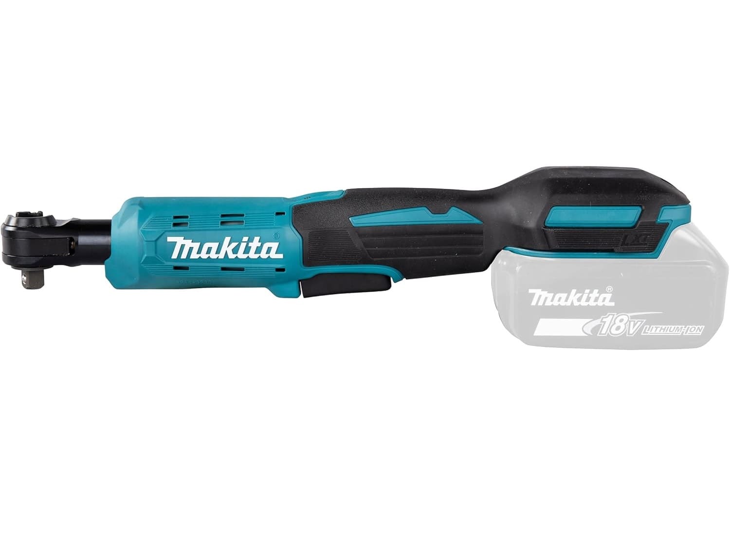 Llave de Trinquete crique catraca inalámbrica a Batería 18V Makita DWR180Z 3/8" 1/4" 47.5Nm (no incluye batería ni cargador) - Imagen 3