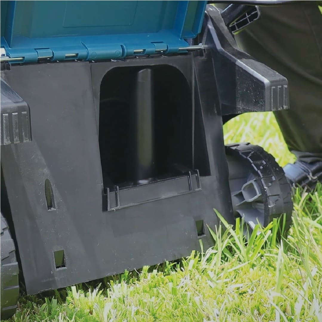 Cortadora de Césped Pasto a Batería 40V Makita LM004GZ Ancho de Corte 43cm con Descarga Trasera Bolsa (no incluye batería ni cargador) - Imagen 9